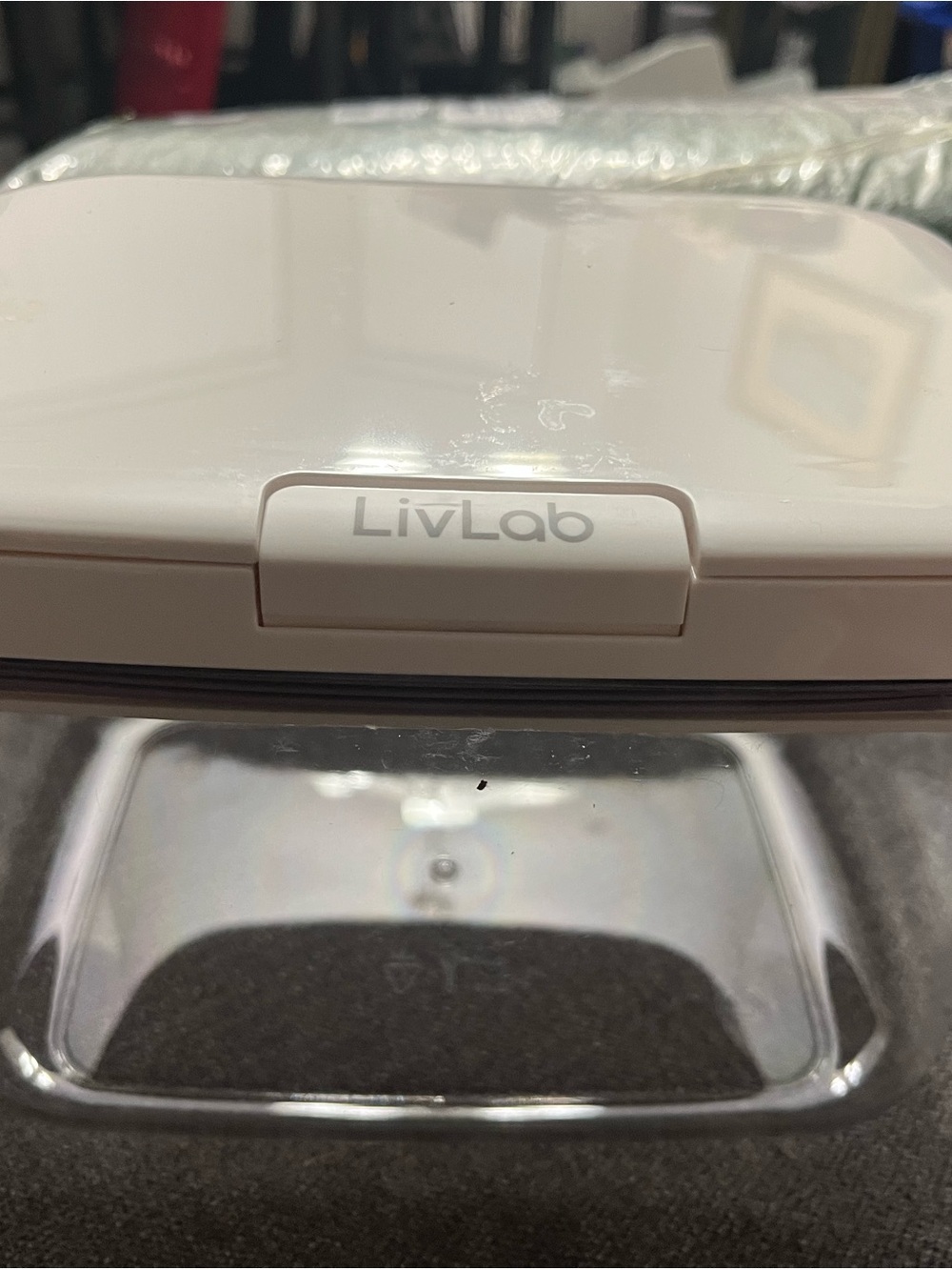 LivLab White Storage Container with Clear Base - Picture 6 of 6